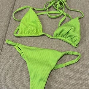 Vibrant Green Bikini Set